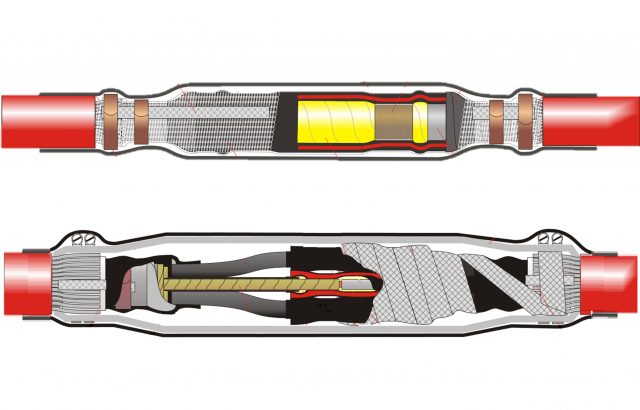 RHSJ-P = Heat Shrinkable Cable Straight Joint Kits for Paper Insulated Cables up to 36kV